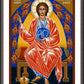 Wall Frame Espresso, Matted - God Almighty Father by Joan Cole - Trinity Stores