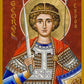 Wall Frame Espresso, Matted - St. George of Lydda by Joan Cole - Trinity Stores