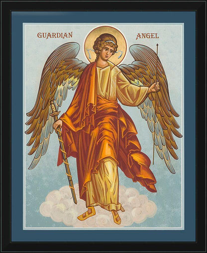 Wall Frame Black - Guardian Angel by Joan Cole - Trinity Stores
