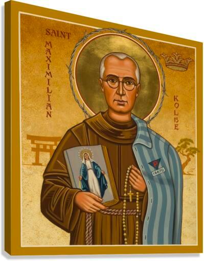 Canvas Print - St. Maximilian Kolbe by Joan Cole - Trinity Stores