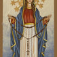 Wall Frame Espresso, Matted - Our Lady Guardian of the Faith by Joan Cole - Trinity Stores