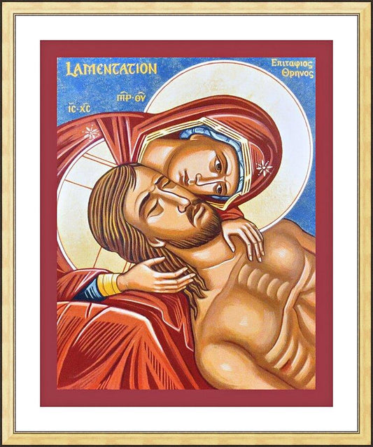 Wall Frame Gold, Matted - Lamentation by Joan Cole - Trinity Stores