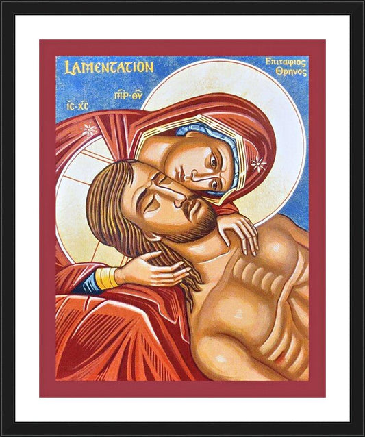 Wall Frame Black, Matted - Lamentation by Joan Cole - Trinity Stores