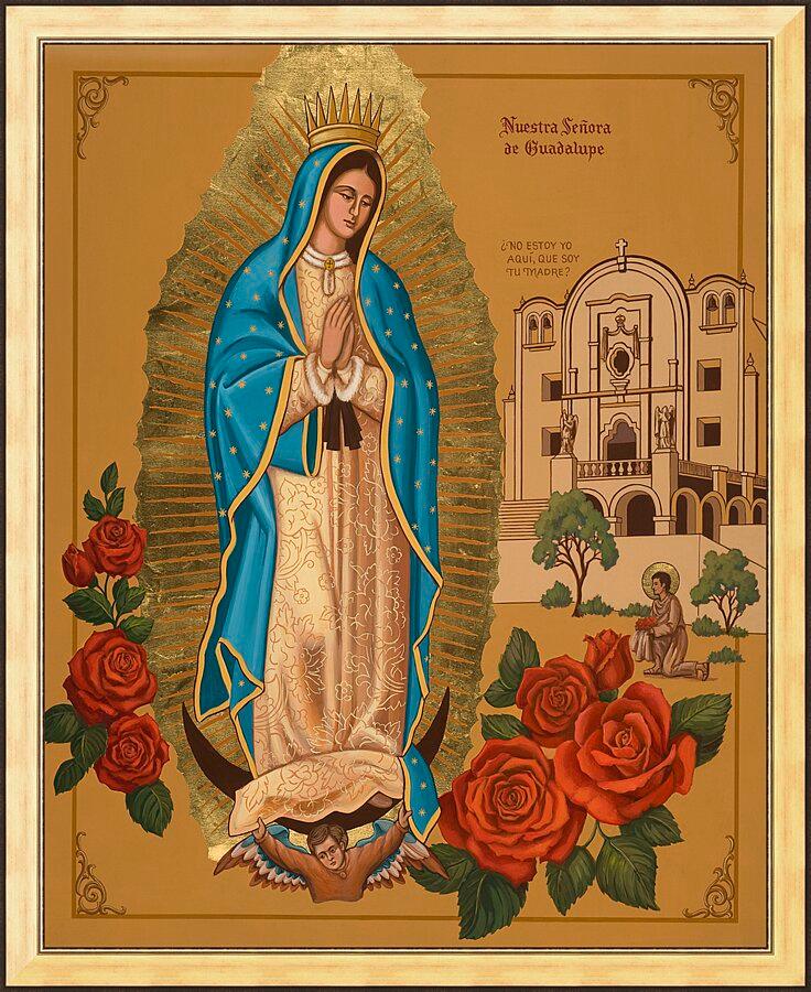 Wall Frame Gold - Our Lady of Guadalupe by Joan Cole - Trinity Stores
