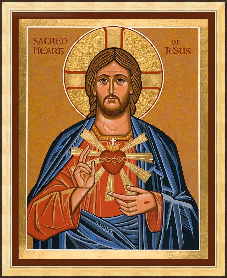 Wall Frame Gold - Sacred Heart by Joan Cole - Trinity Stores