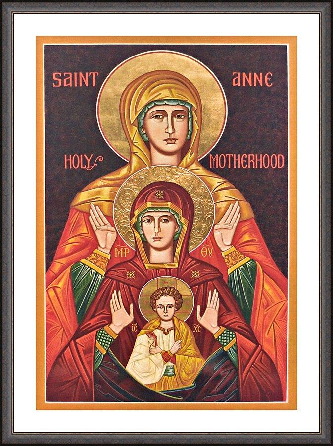 Wall Frame Espresso, Matted - St. Anne by Joan Cole - Trinity Stores
