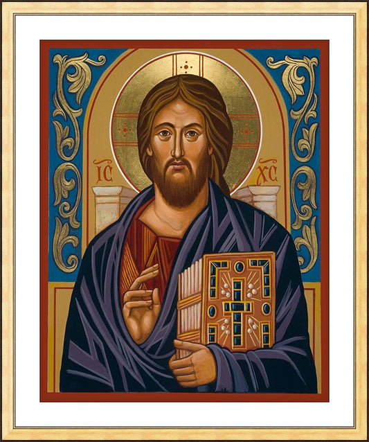 Wall Frame Gold, Matted - Sinai Christ by Joan Cole - Trinity Stores