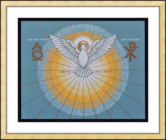 Wall Frame Gold, Matted - Holy Spirit by Joan Cole - Trinity Stores