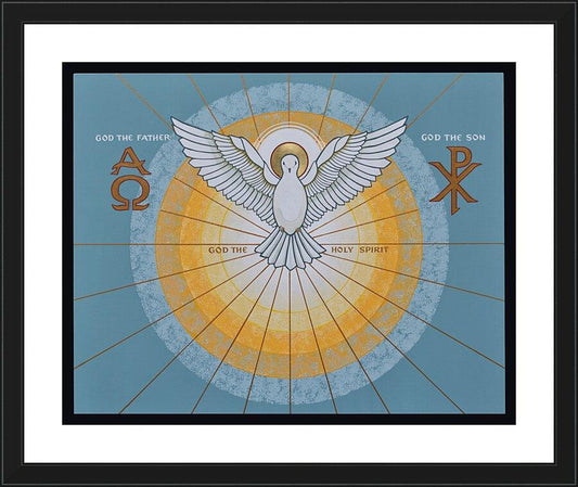 Wall Frame Black, Matted - Holy Spirit by Joan Cole - Trinity Stores