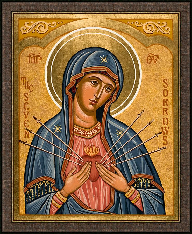 Wall Frame Espresso - Seven Sorrows by Joan Cole - Trinity Stores