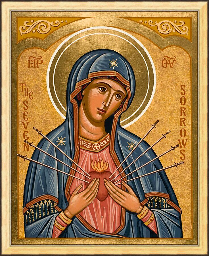 Wall Frame Gold - Seven Sorrows by Joan Cole - Trinity Stores