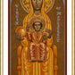 Wall Frame Gold, Matted - Virgin of Montserrat - Black Madonna by Joan Cole - Trinity Stores