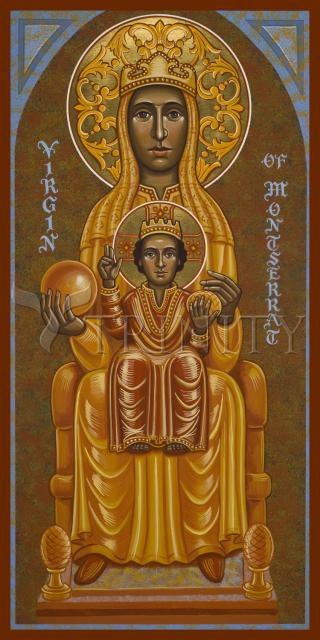 Canvas Print - Virgin of Montserrat - Black Madonna by Joan Cole - Trinity Stores