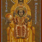 Wall Frame Gold, Matted - Virgin of Montserrat - Black Madonna by Joan Cole - Trinity Stores