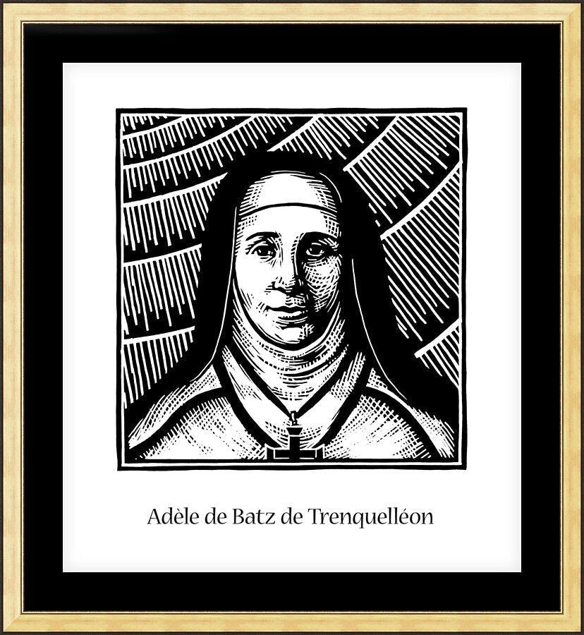 Wall Frame Gold, Matted - Bl. Adèle de Batz de Trenquelléon by Julie Lonneman - Trinity Stores
