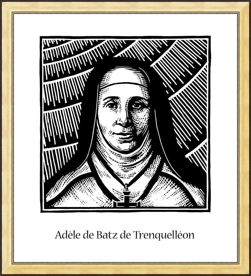 Wall Frame Gold - Bl. Adèle de Batz de Trenquelléon by Julie Lonneman - Trinity Stores