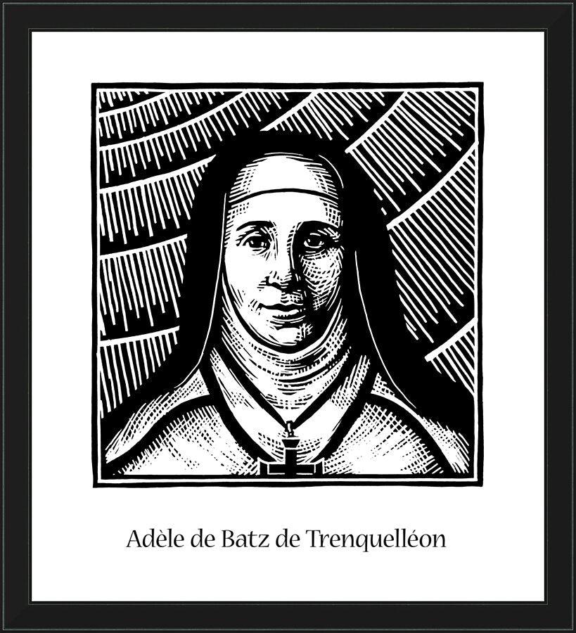 Wall Frame Black - Bl. Adèle de Batz de Trenquelléon by Julie Lonneman - Trinity Stores
