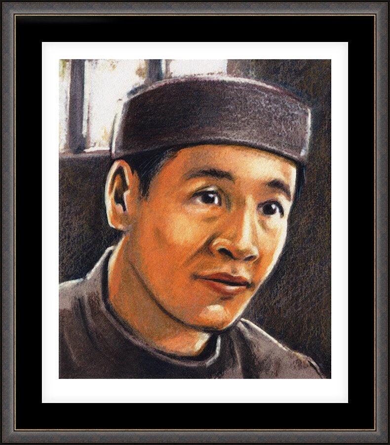 Wall Frame Espresso, Matted - St. Andrew Dung-Lac by Julie Lonneman - Trinity Stores