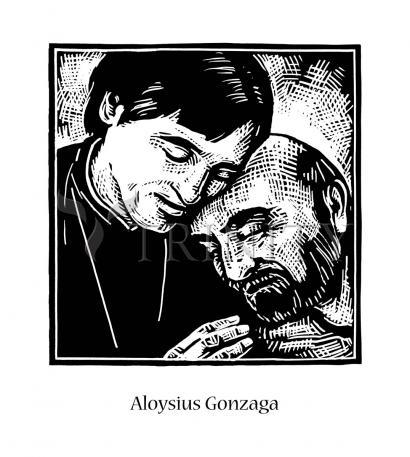 Metal Print - St. Aloysius Gonzaga by Julie Lonneman - Trinity Stores