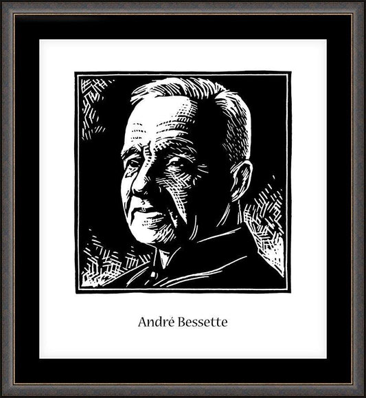 Wall Frame Espresso, Matted - St. André Bessette by Julie Lonneman - Trinity Stores