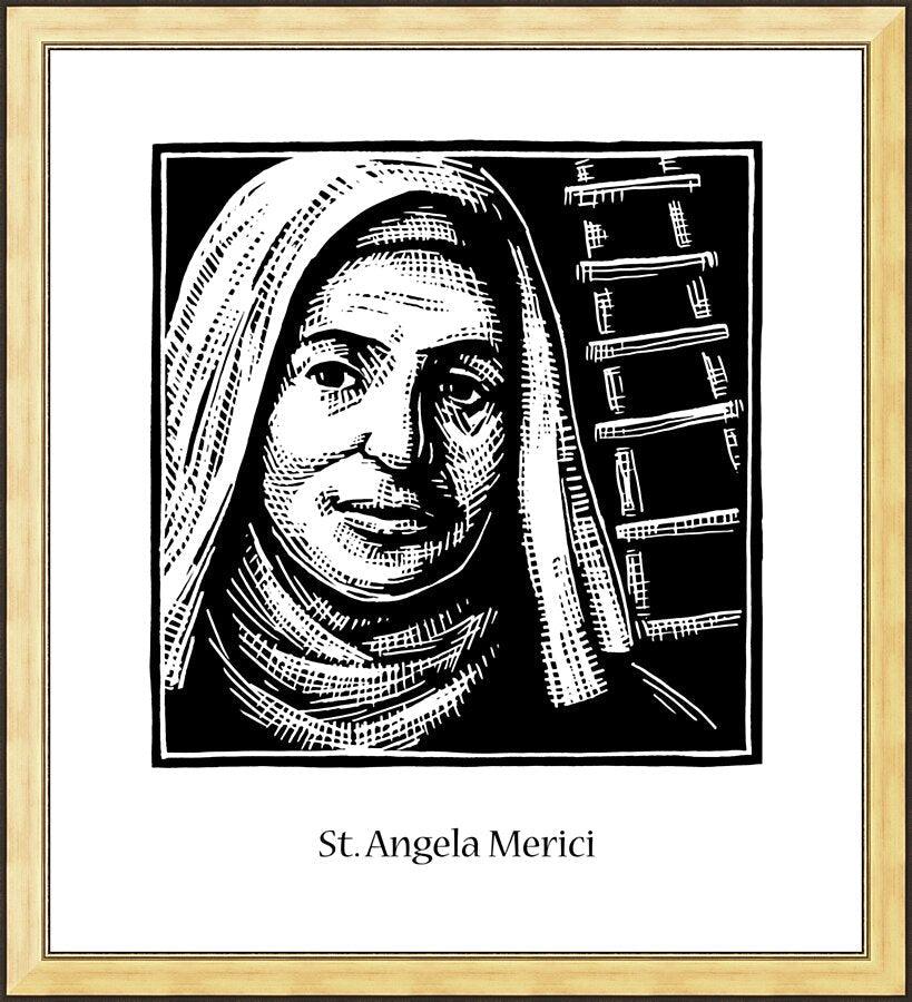 Wall Frame Gold - St. Angela Merici by Julie Lonneman - Trinity Stores