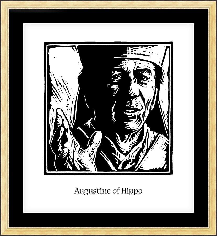 Wall Frame Gold, Matted - St. Augustine by Julie Lonneman - Trinity Stores