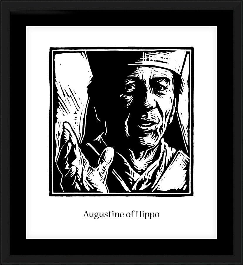 Wall Frame Black, Matted - St. Augustine by Julie Lonneman - Trinity Stores