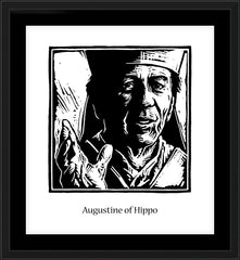 Wall Frame Black - St. Augustine by J. Lonneman