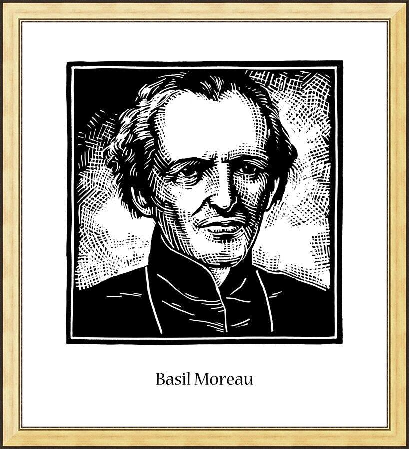 Wall Frame Gold - Bl. Basil Moreau by Julie Lonneman - Trinity Stores