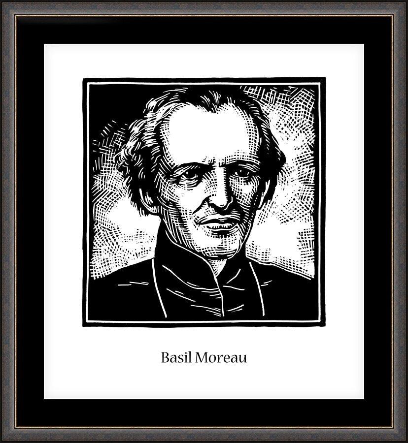 Wall Frame Espresso, Matted - Bl. Basil Moreau by Julie Lonneman - Trinity Stores