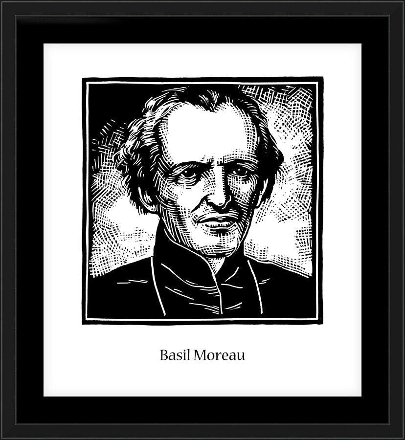 Wall Frame Black, Matted - Bl. Basil Moreau by Julie Lonneman - Trinity Stores