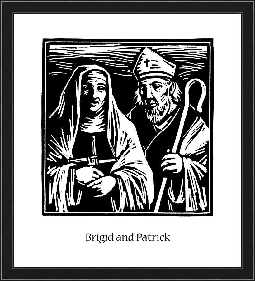 Wall Frame Black - Sts. Brigid and Patrick by Julie Lonneman - Trinity Stores