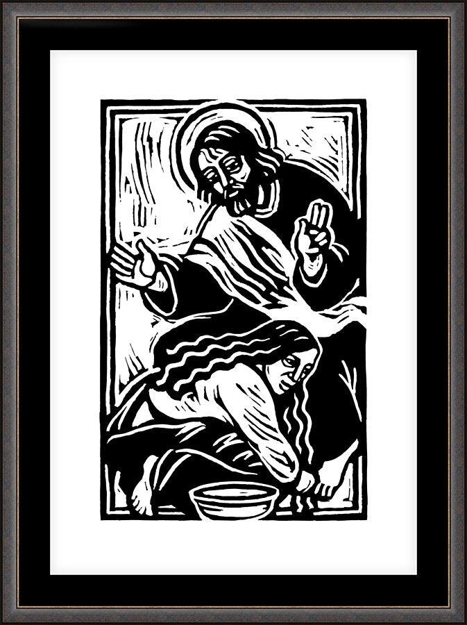 Wall Frame Espresso, Matted - Because She Has Loved Much by Julie Lonneman - Trinity Stores