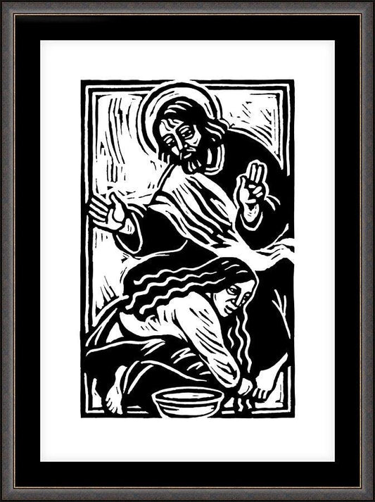 Wall Frame Espresso, Matted - Because She Has Loved Much by Julie Lonneman - Trinity Stores