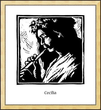 Wall Frame Gold - St. Cecilia by Julie Lonneman - Trinity Stores