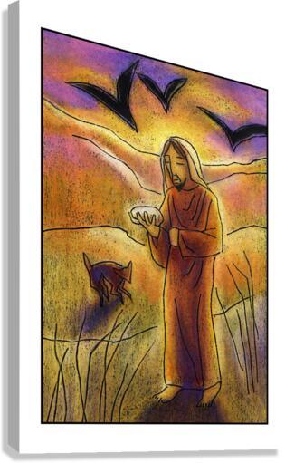 Canvas Print - Christ in the Desert by Julie Lonneman - Trinity Stores
