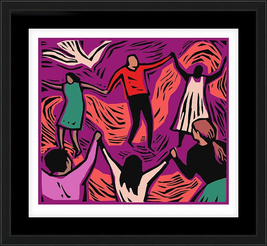 Wall Frame Black, Matted - Community by Julie Lonneman - Trinity Stores