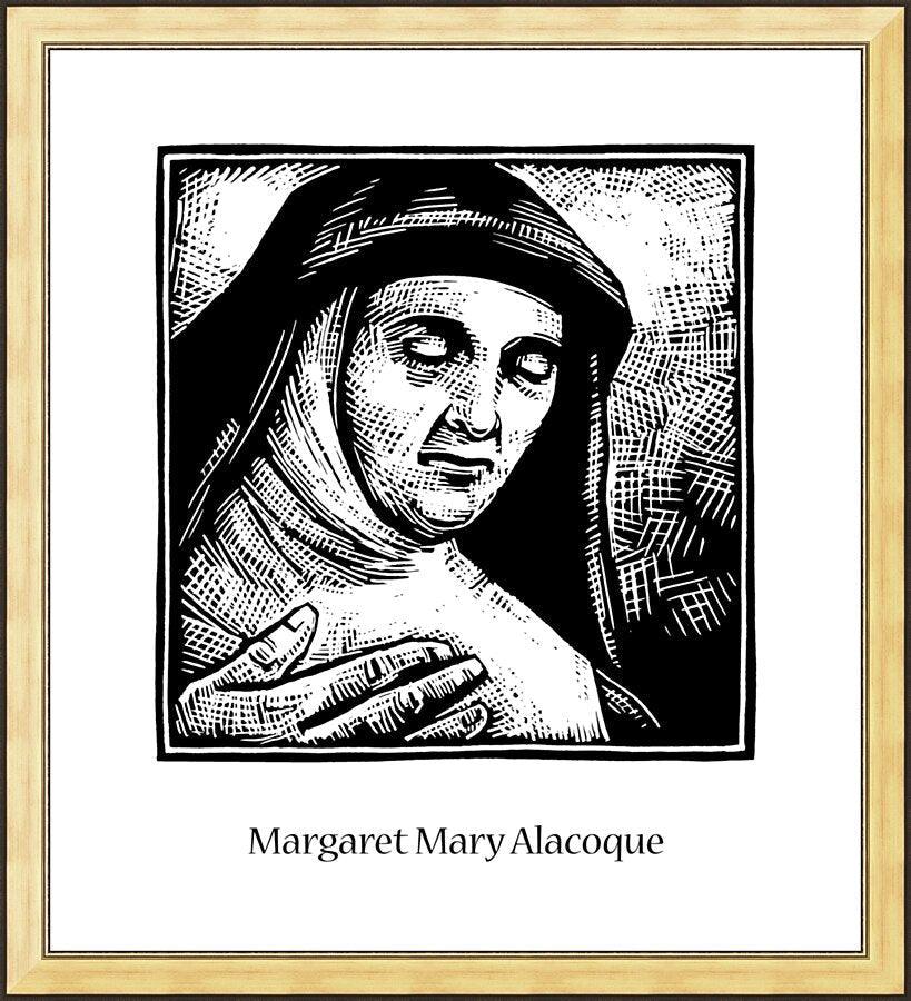 Wall Frame Gold - St. Margaret Mary Alacoque by Julie Lonneman - Trinity Stores