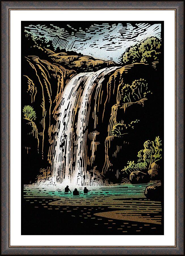 Wall Frame Espresso - Come to the Water by Julie Lonneman - Trinity Stores