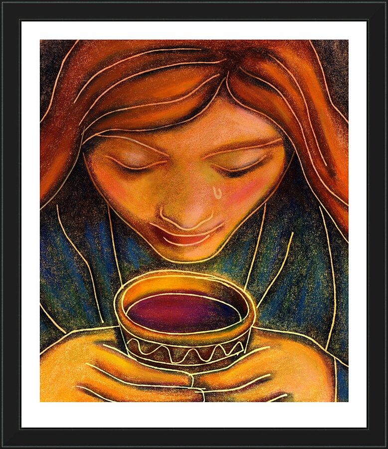 Wall Frame Black - Communion Cup by Julie Lonneman - Trinity Stores