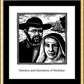 Wall Frame Gold, Matted - Sts. Damien and Marianne of Molokai by Julie Lonneman - Trinity Stores