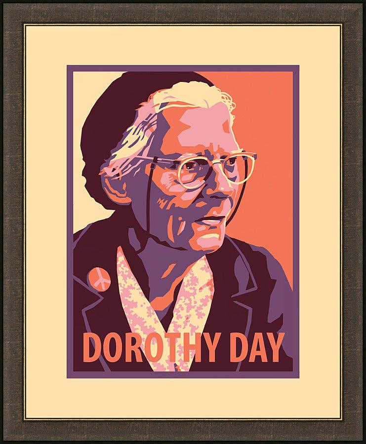 Wall Frame Espresso - Dorothy Day, Elder by Julie Lonneman - Trinity Stores