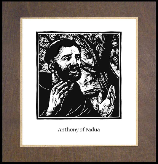St. Anthony of Padua - Wood Plaque Premium