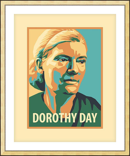 Wall Frame Gold, Matted - Dorothy Day, 1938 by Julie Lonneman - Trinity Stores