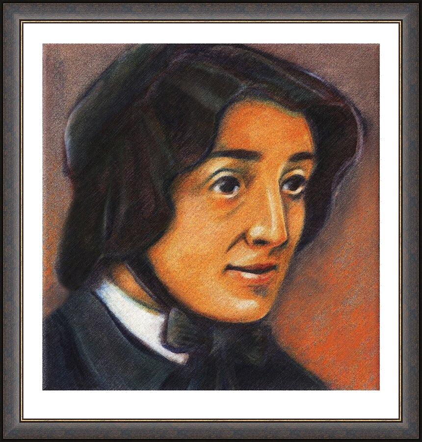 Wall Frame Espresso - St. Elizabeth Ann Seton by Julie Lonneman - Trinity Stores
