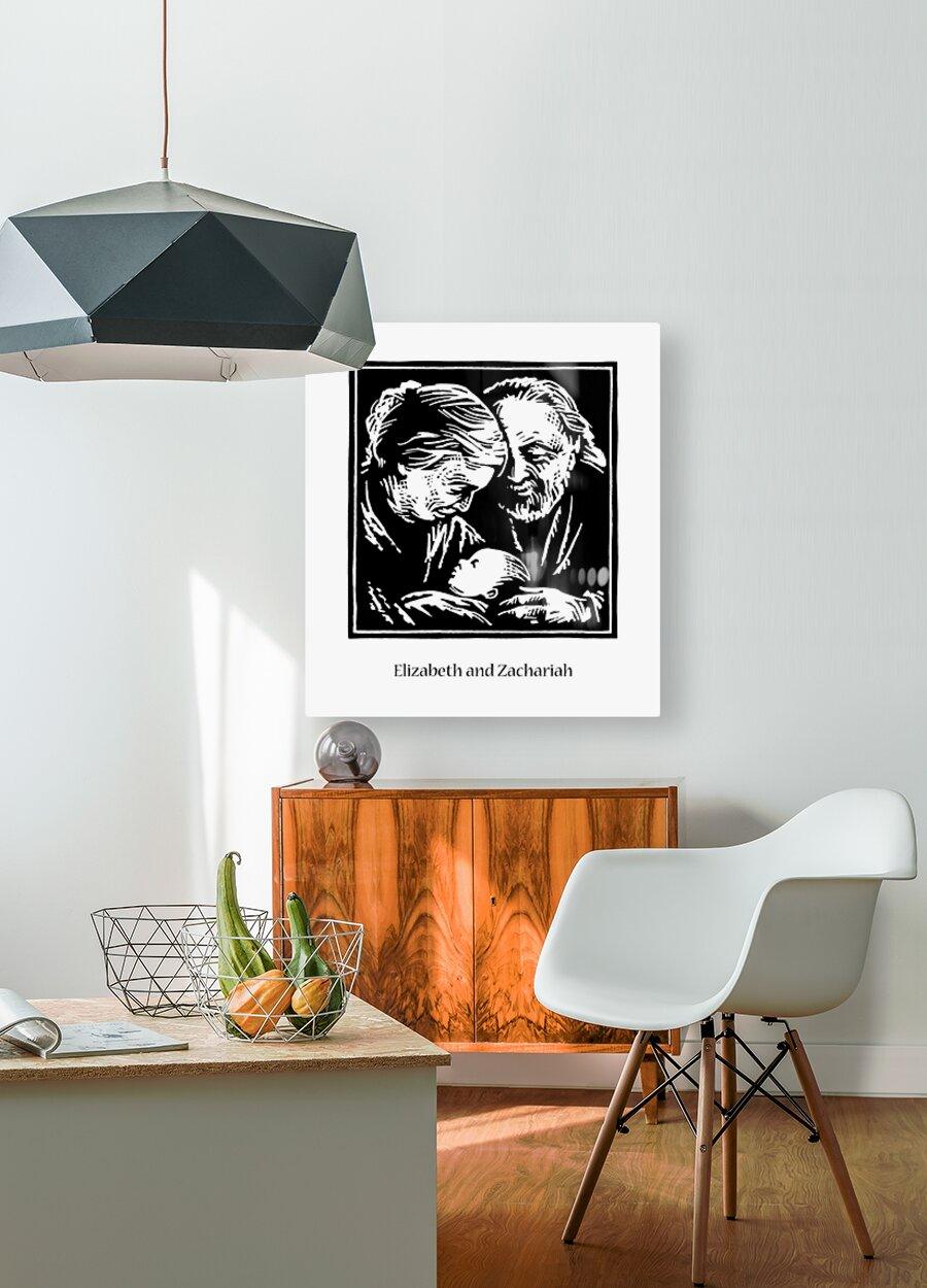 Acrylic Print - St. Elizabeth and Zachariah by Julie Lonneman - Trinity Stores