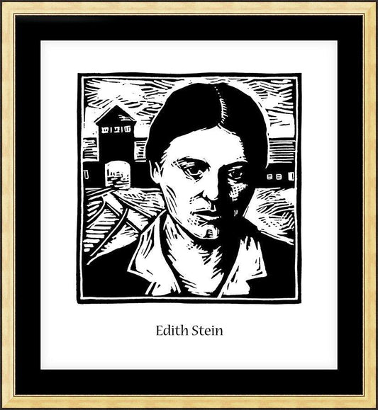 Wall Frame Gold, Matted - St. Edith Stein by Julie Lonneman - Trinity Stores