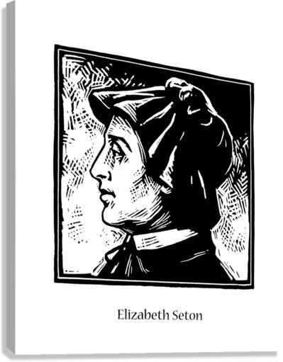 Canvas Print - St. Elizabeth Seton by Julie Lonneman - Trinity Stores