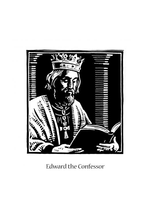 St. Edward the Confessor - Holy Card