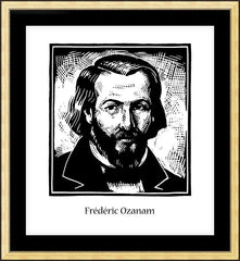Wall Frame Gold - Frédéric Ozanam by J. Lonneman